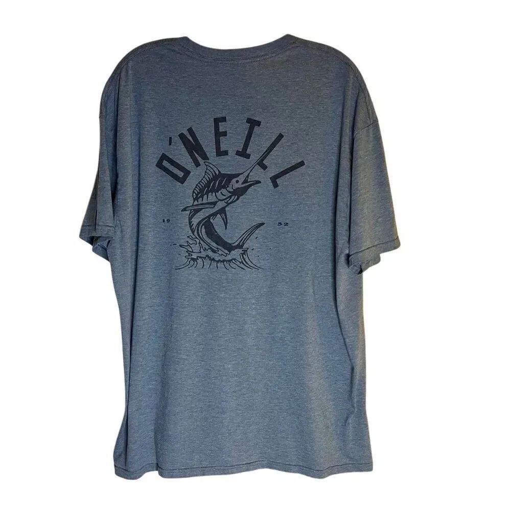 O'Neill Marlin Gray Green Tshirt Short Sleeve Men 2XL XXL